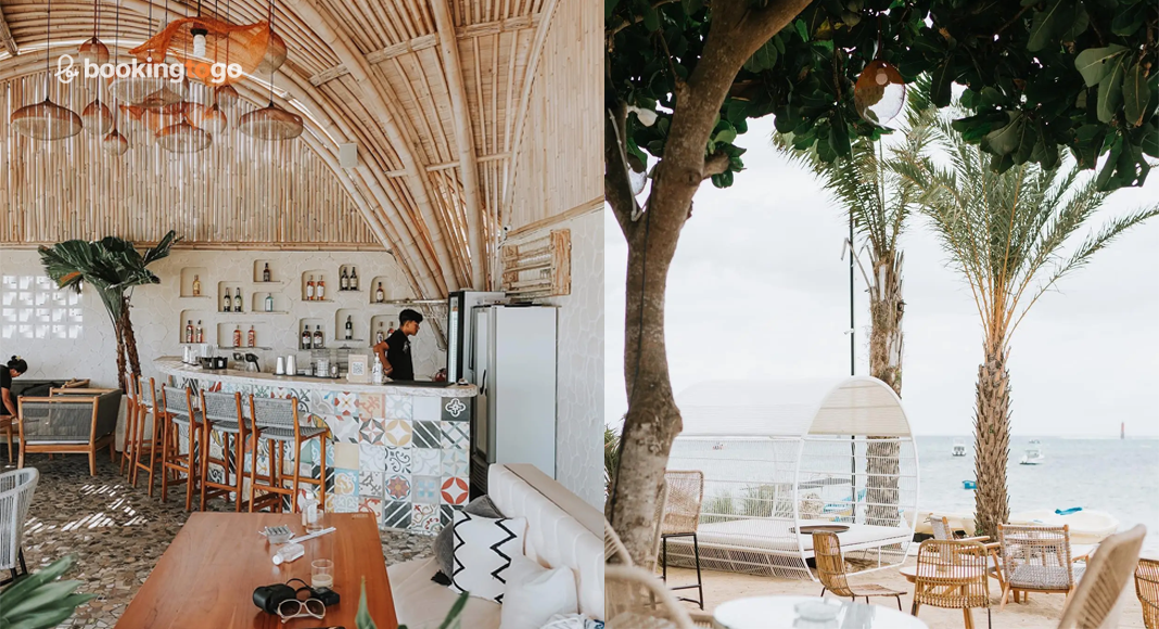 Area Bar dan Outdoor Stuja di Pantai Bali