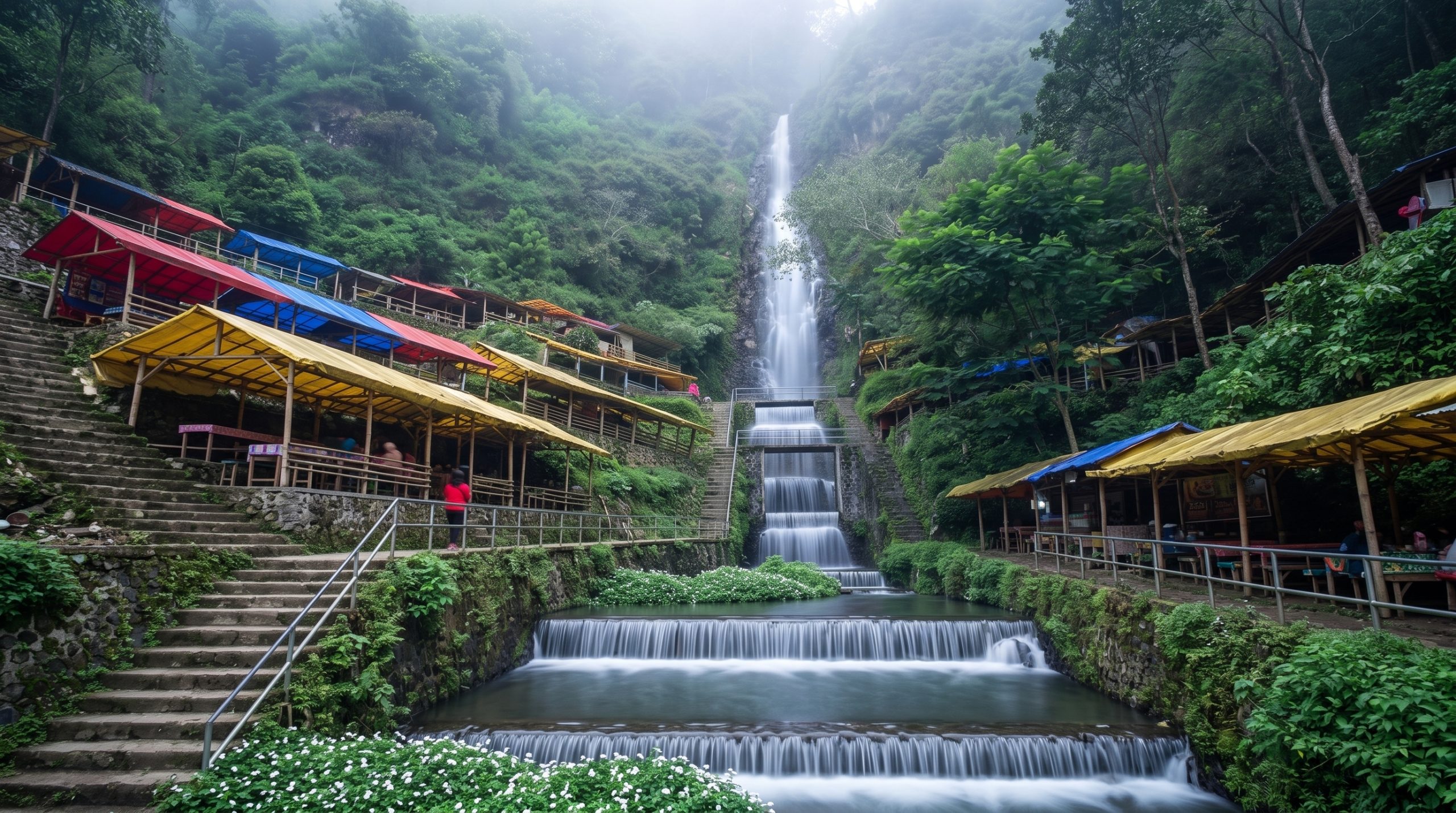 Air Terjun Tirtosari dekat Telaga Sarangan